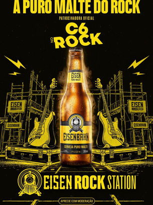 Eisenbahn patrocina primeira edição do C6 no Rock, que homenageia grandes nomes do rock brasileiro