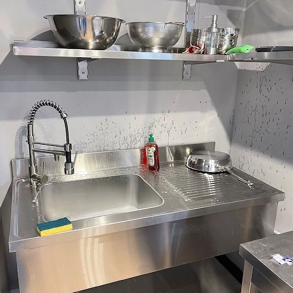 Zone de nettoyage et évier dans la cuisine Tim's Kitchen