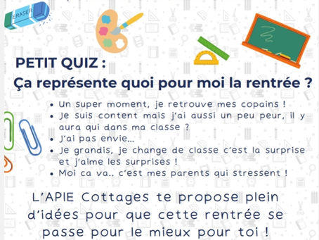 Pour une rentrée sereine