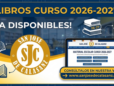 Publicados los libros para el curso 2026-2027