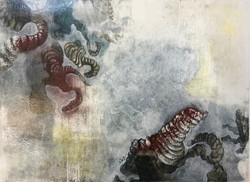 Wood lithograph print