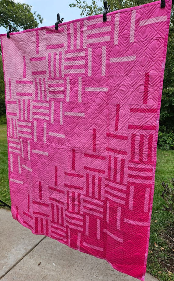 Thumbnail: Pink Lines Quilt