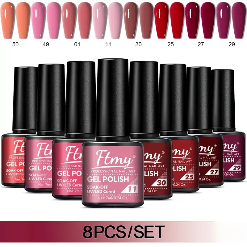 Gell Nail Polish 8pcs(for shellac)