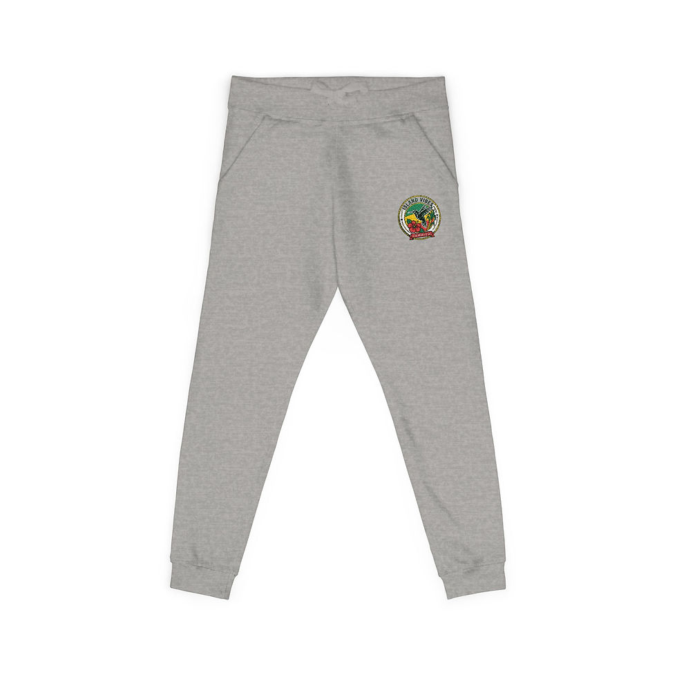 Thumbnail: Embroidered Nature Patch Unisex Sweatpants — Cozy Botanical Joggers