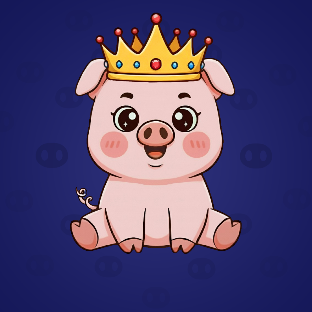 Crown Piggy Blue/Patch