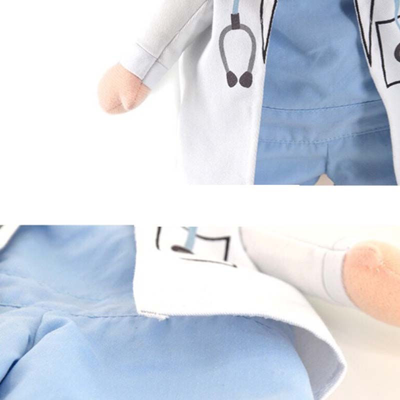 Thumbnail: Pet Clothes Cat Dog Cosplay Doctors Costume Puppy White Gown Funny Coat Party Dr