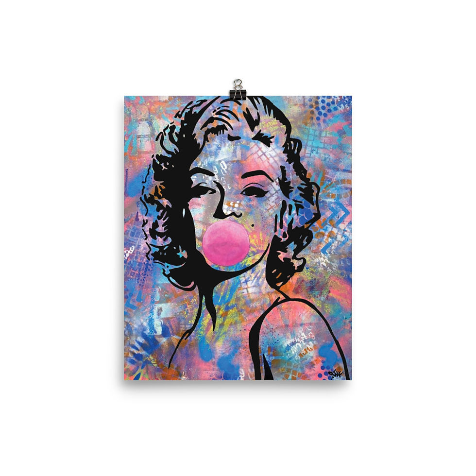 Thumbnail: Marilyn Blow Pop Poster