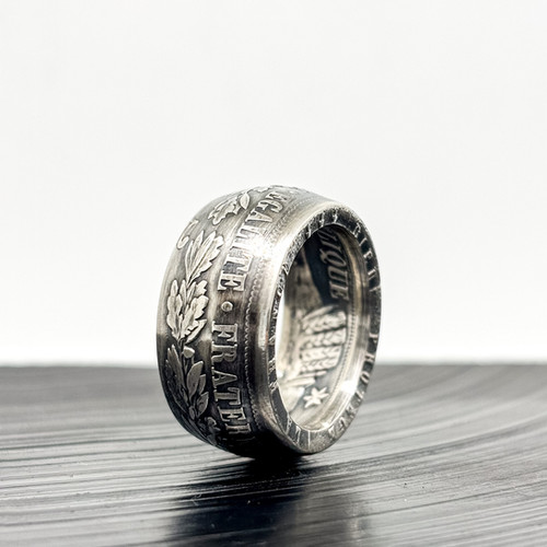 Anneau pièce Cérès, Francs, Argent