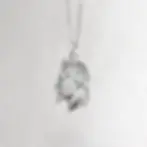 Pendentif en Argent représentant l’effigie laurée de Napoléon III issu d’une pièce 5 Francs