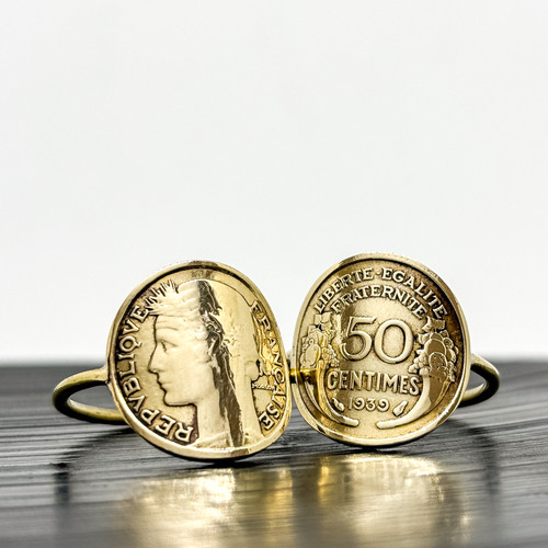 Morlon Bague Piece De 50 Centimes Cinquante Centimes Bague PiÃ¨ce