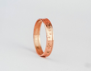 anneau pièce de monnaie bague or napoléon iii