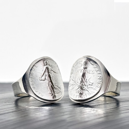 50 Centimes Bague En Piece De Monnaie BAGUE PIÈCE DE Monnaie 50
