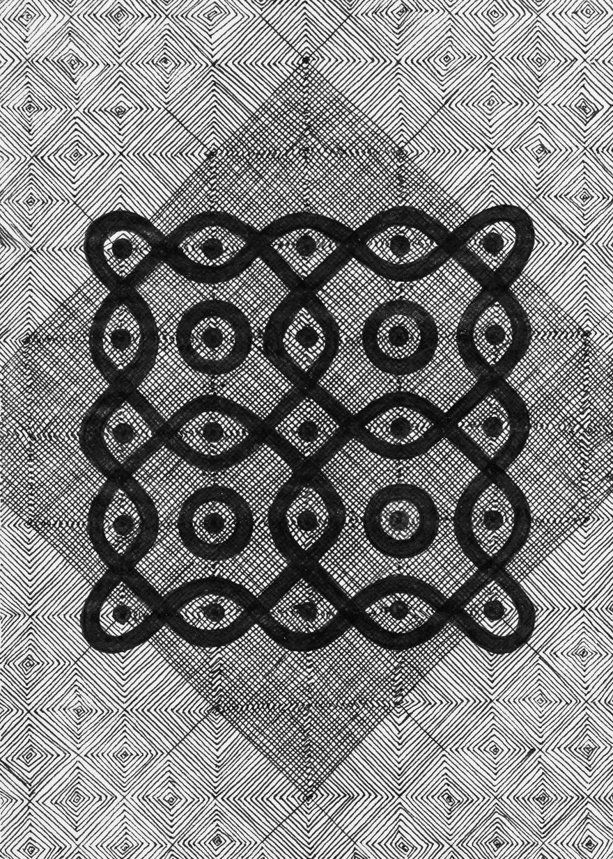 Kolam (5x5) - Diamonds (2022)