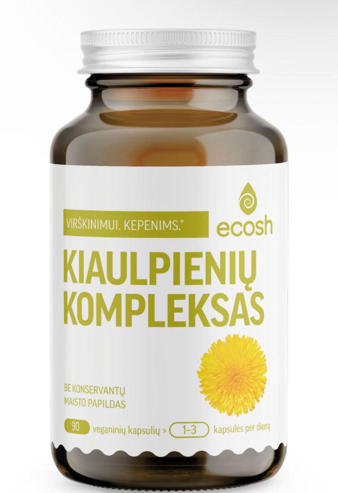 ECOSH Kiaulpienių kompleksas, ekstraktas ir milteliai, 90 kapsulių