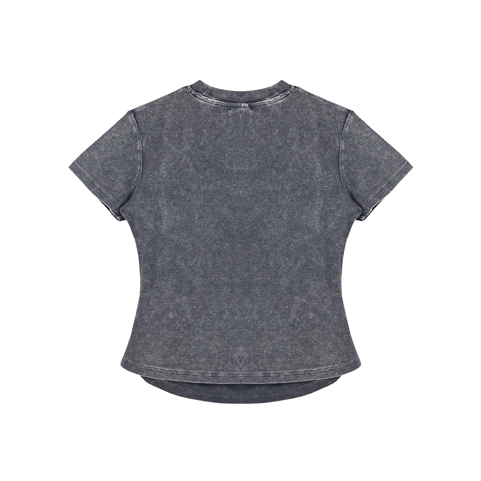Thumbnail: Vintage Pioneer- Washed Bodycon Cotton T-Shirt