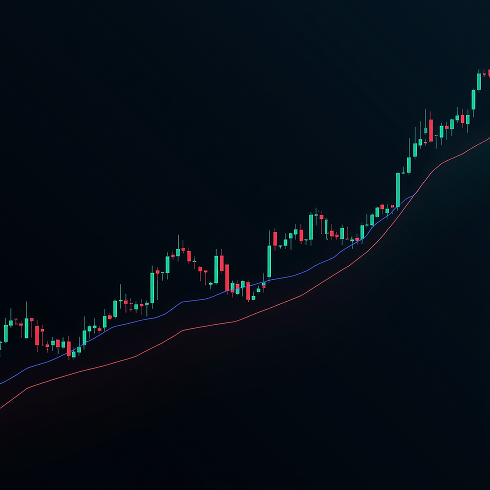 create me a sleek image with a dark background of a live trading dashboard with sleek thin