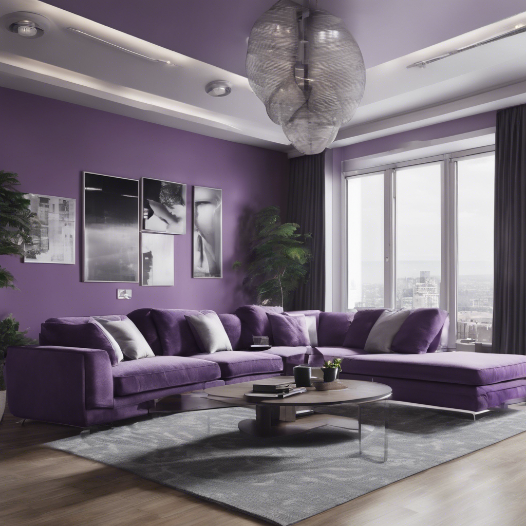 Elevate Your Space Embracing the Timeless Elegance of a Purple Gray