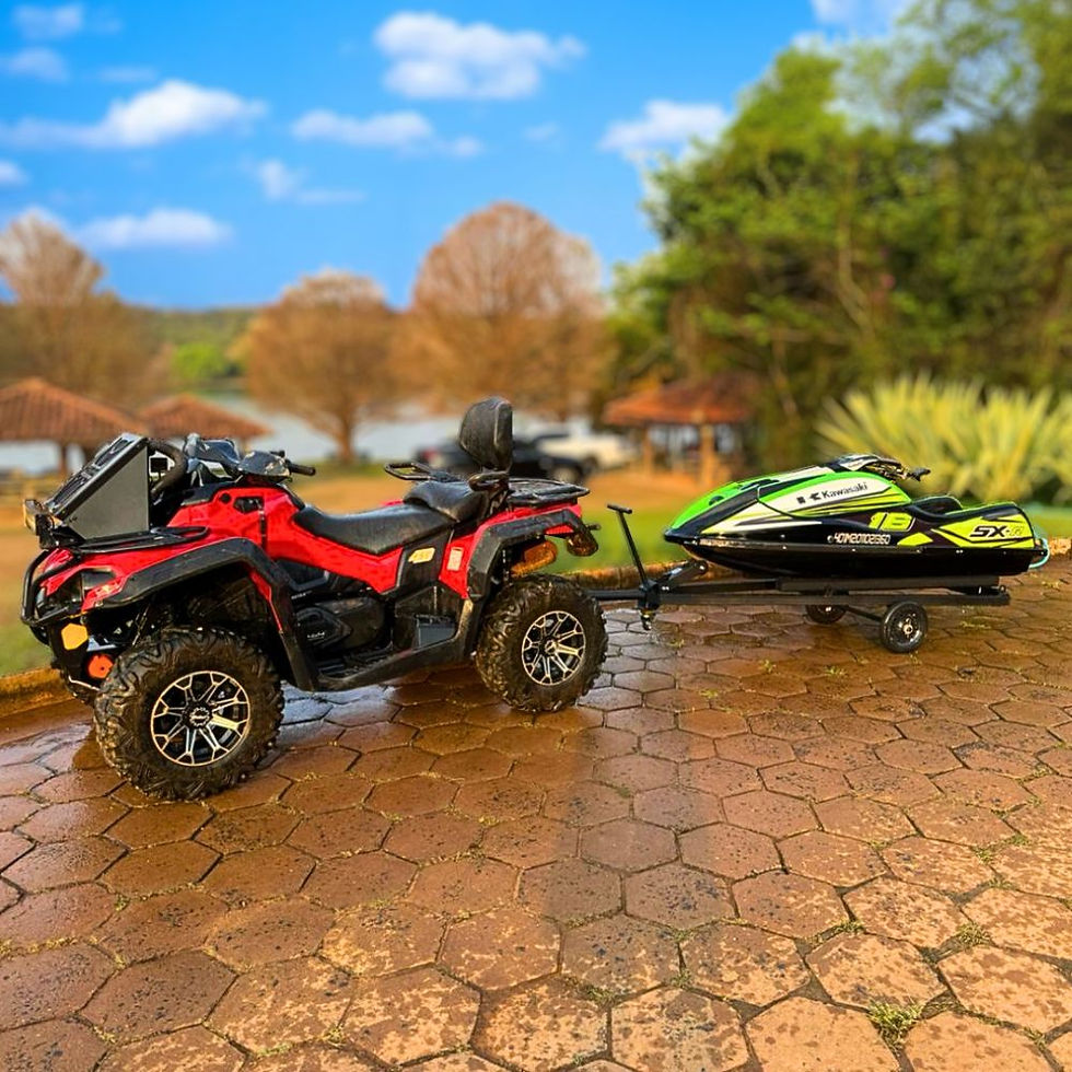 Miniatura: Carretinha Carrinho de Manobra Reboque Jetski - Manutenção