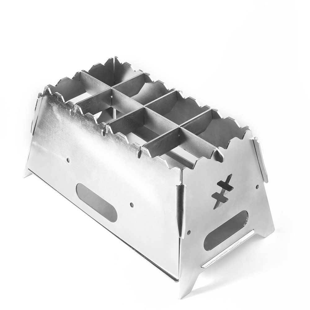 Fogareiro Desmontável Compacto Ecológico Duplo Camping