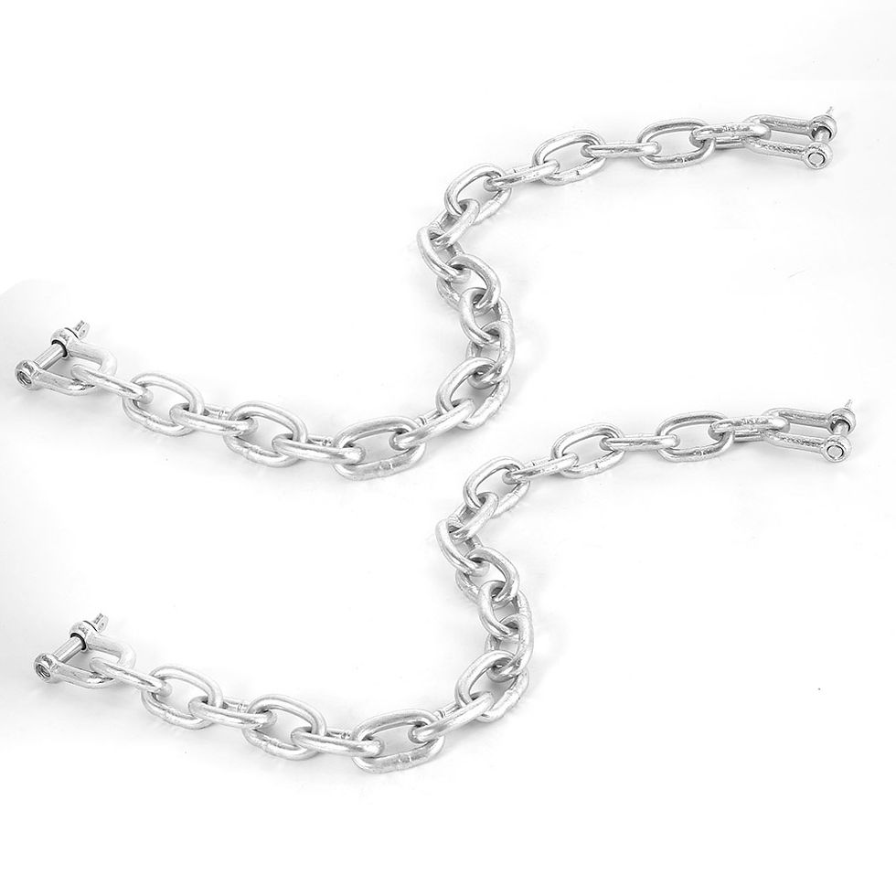 Miniatura: Par Correntes segurança para reboques -Reforçada Com Manilhas