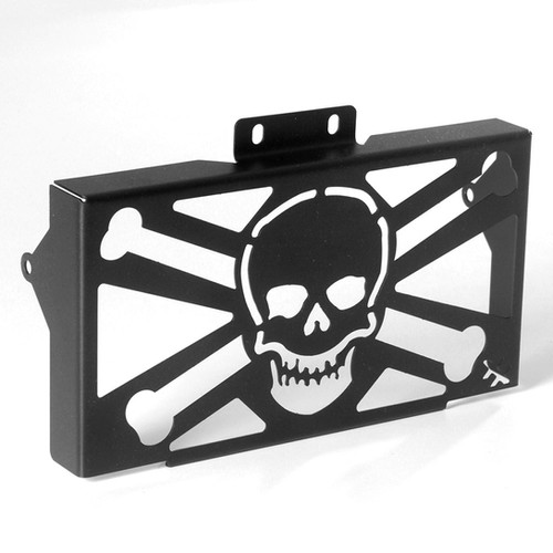 Protetor Radiador Kasinski Mirage Caveira - Aço -Preto Fosco