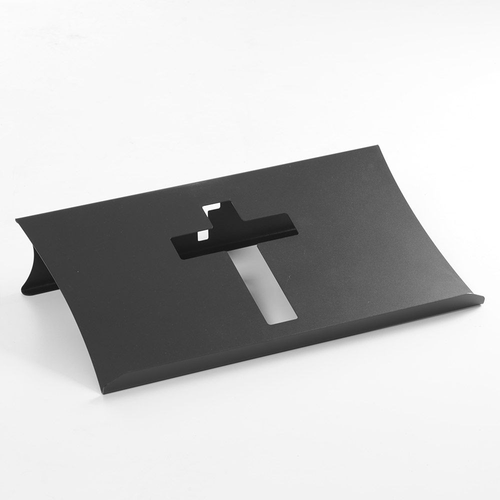 Suporte para Bíblia Sagrada 50 x 30 Cm Aço - Preto Fosco