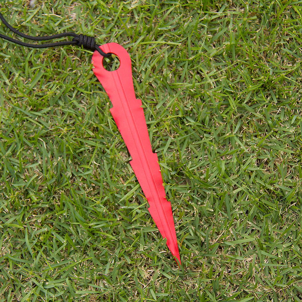 Miniatura: Kit 4 Estaca Speck Tarp Reforçado Todo Terreno Aço - Vermelho