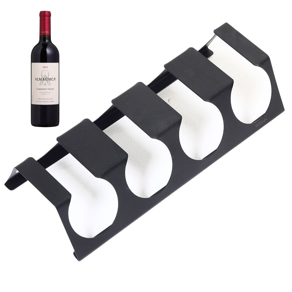 Suporte 4 Garrafas de Vinho de Teto ou Móveis - Tipo Adega