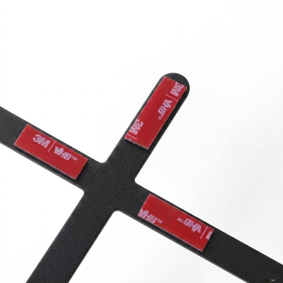 Miniatura: Cruz Crucifixo Slim Inox 28,5x19cm - Dupla Face- Preto Fosco