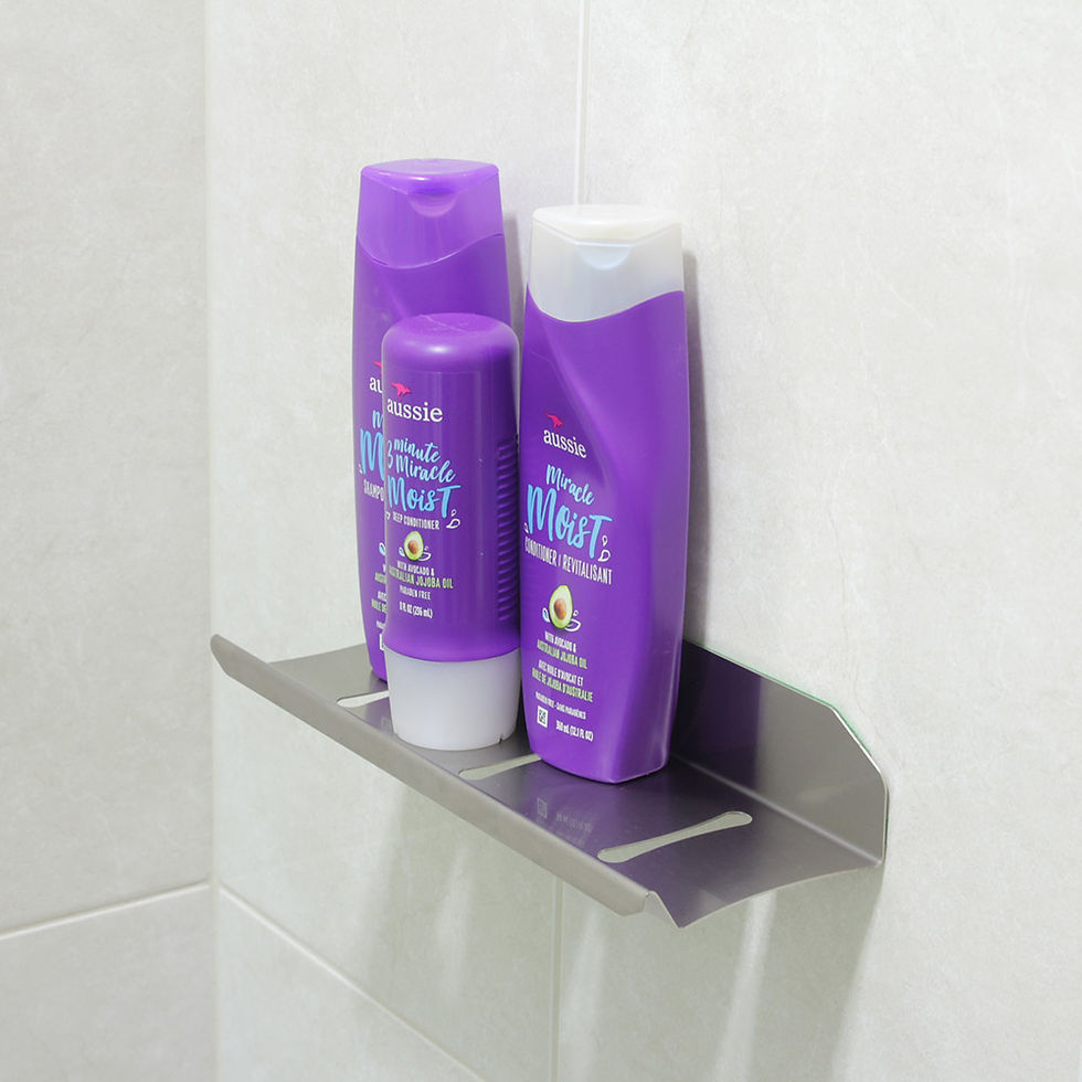 Miniatura: Suporte para Shampoo 30 Cm em Inox Escovado - Sem parafusos