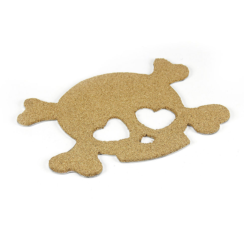 Miniatura: Apoio de Panelas - Inox - Modelo Caveira -Love Skul
