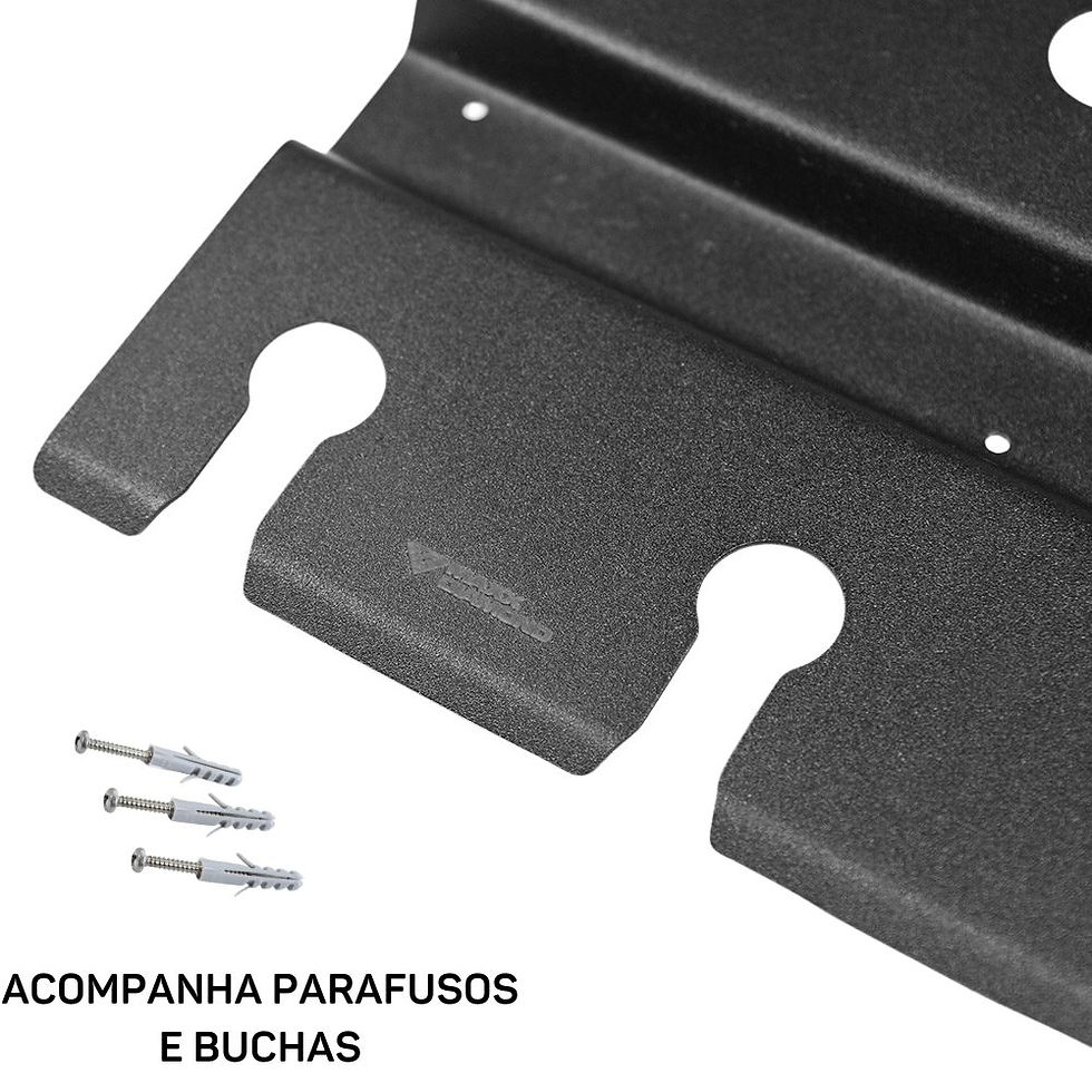 Miniatura: Suporte Porta Taças de Teto para 12 taças 52X21 Cm Preto
