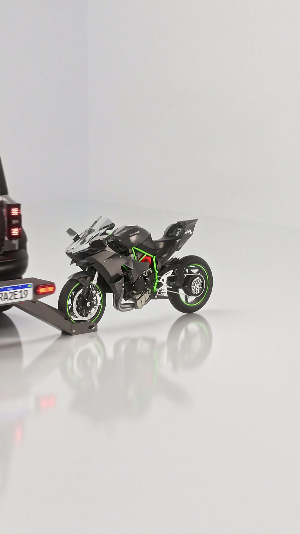 Miniatura: Suporte Rampa Transportar Moto Engate 50x50mm Pro Articulável