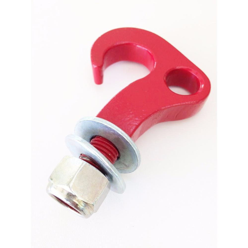 Ponto Gancho De Ancoragem 2,5 Ton Para-choque Aço Vermelho