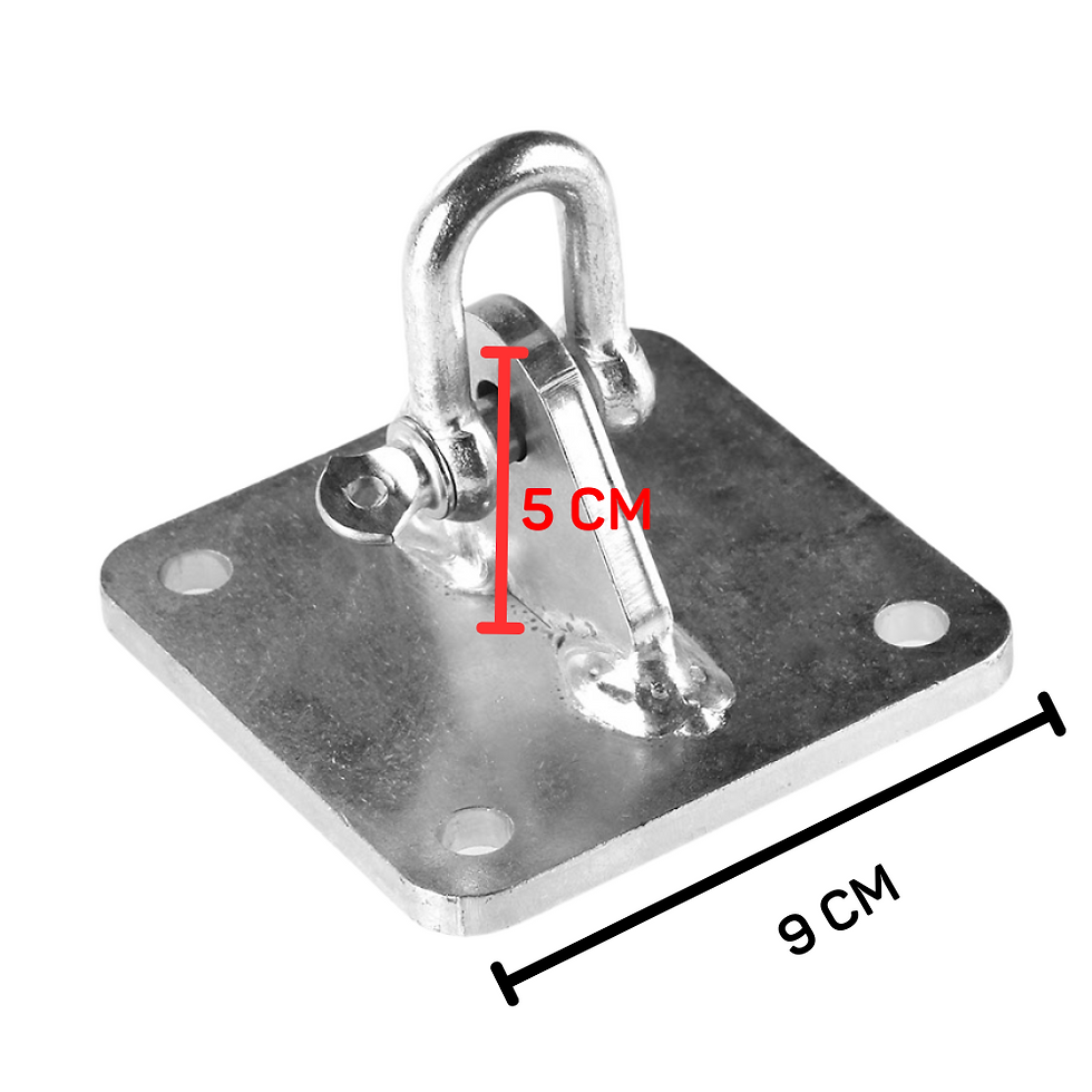 Miniatura: Par Ponto de Ancoragem Balanço Cadeira Suspensa Teto - Aço