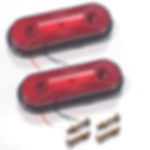 Kit 2 Luz de Posição - Delimitadora - Led - 12,5 cm - Rubi