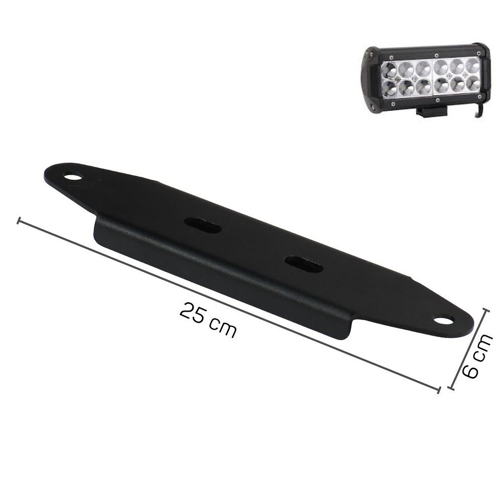 Miniatura: Suporte Farol de Milha Led Traseiro Fixação Engate 50x50mm