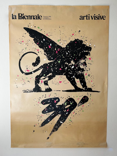 VINTAGE MORANO VENICE LA BIENNALE 1980 POSTER | Cure Thrift