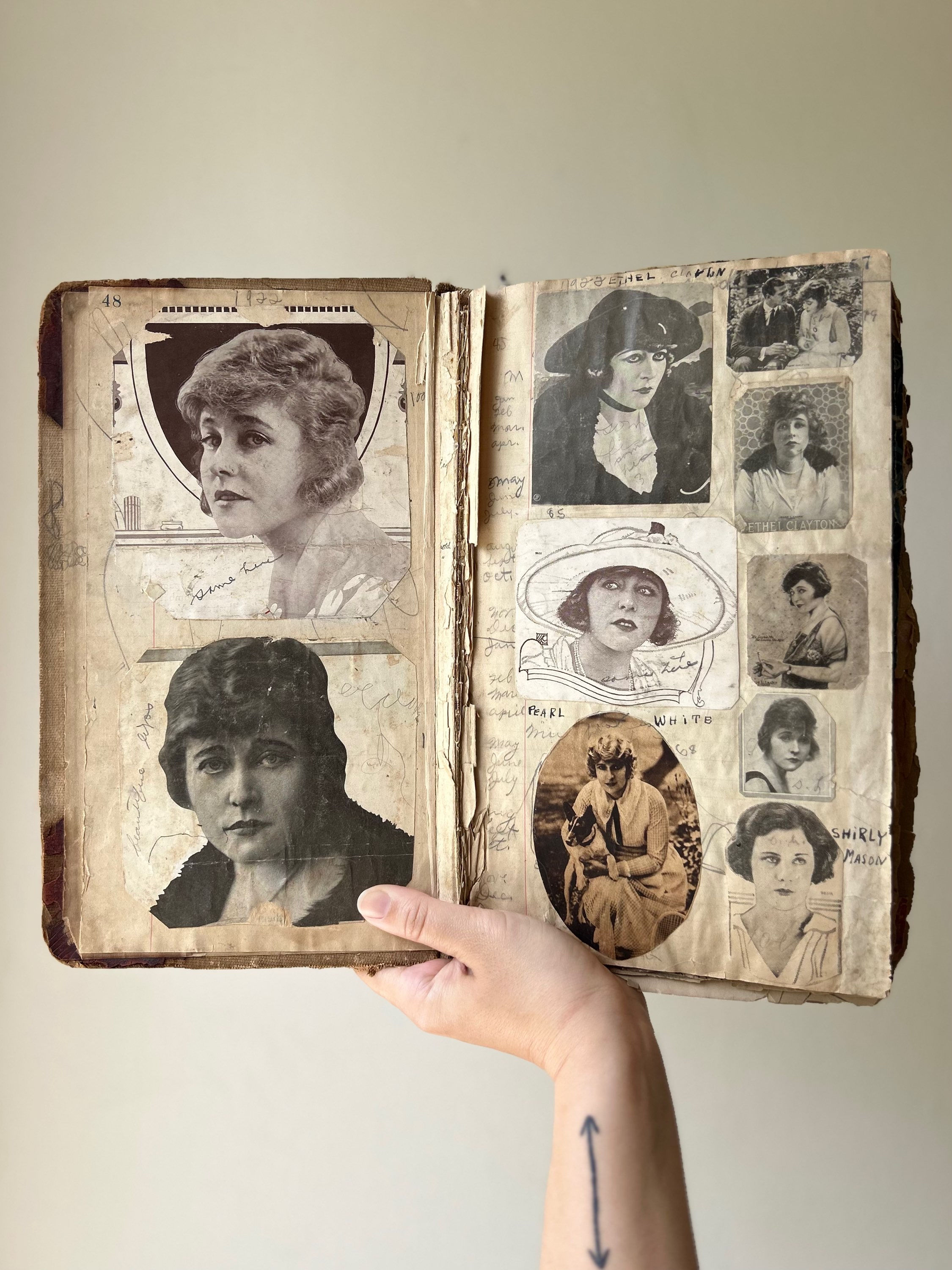 VINTAGE SCRAPBOOK OF STARS OF THE 1920’S