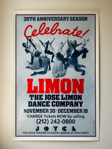 Vintage Jose Limon Dance Company Poster | Cure Thrift Vintage Jose Limon Dance Company Poster | Cure Thrift