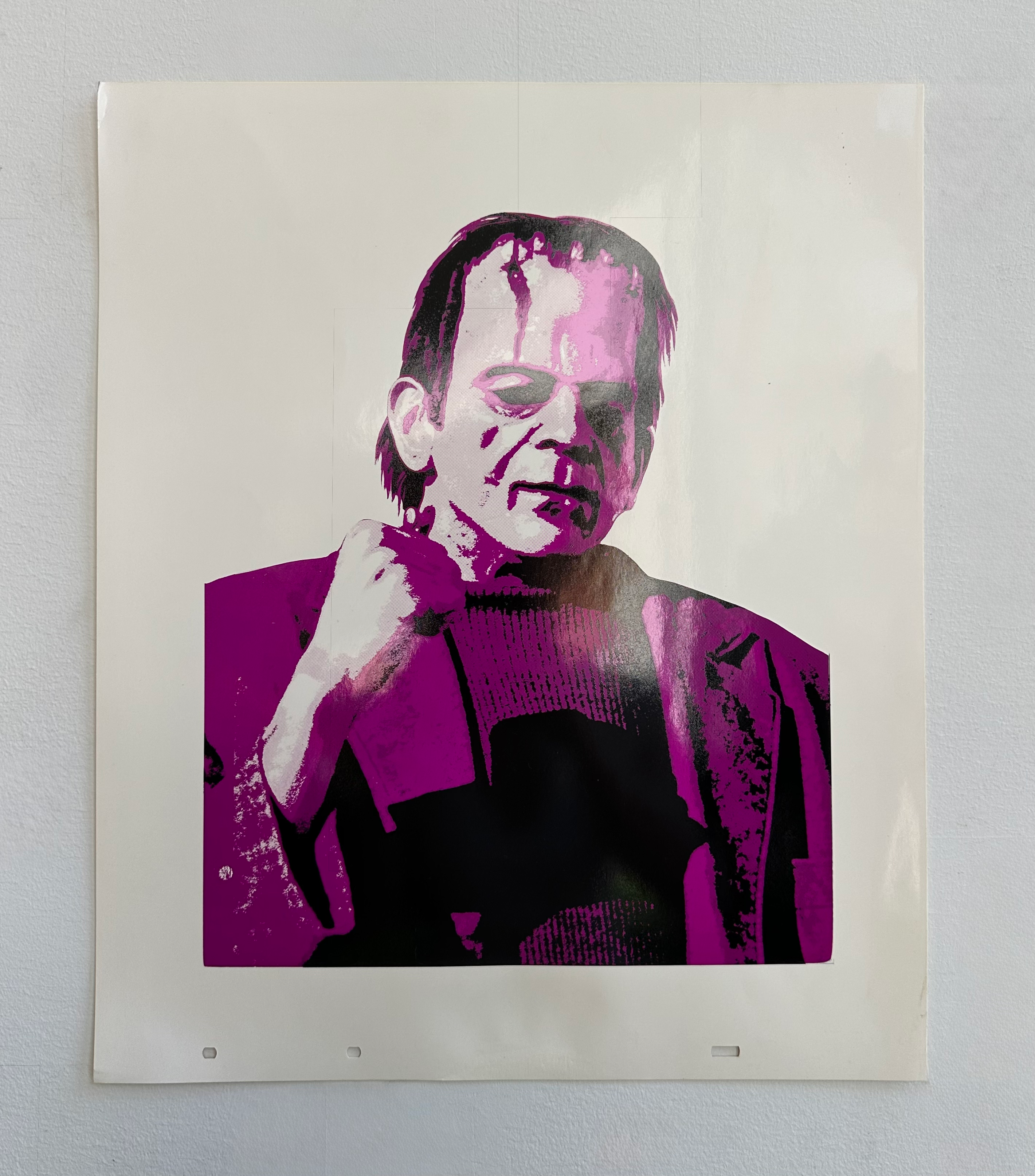 Vintage Purple & Black Frankenstein Screenprint
