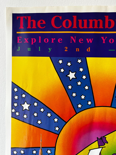 Peter Max Poster for NYC Columbus Quincentennial 1992 | Cure Thrift