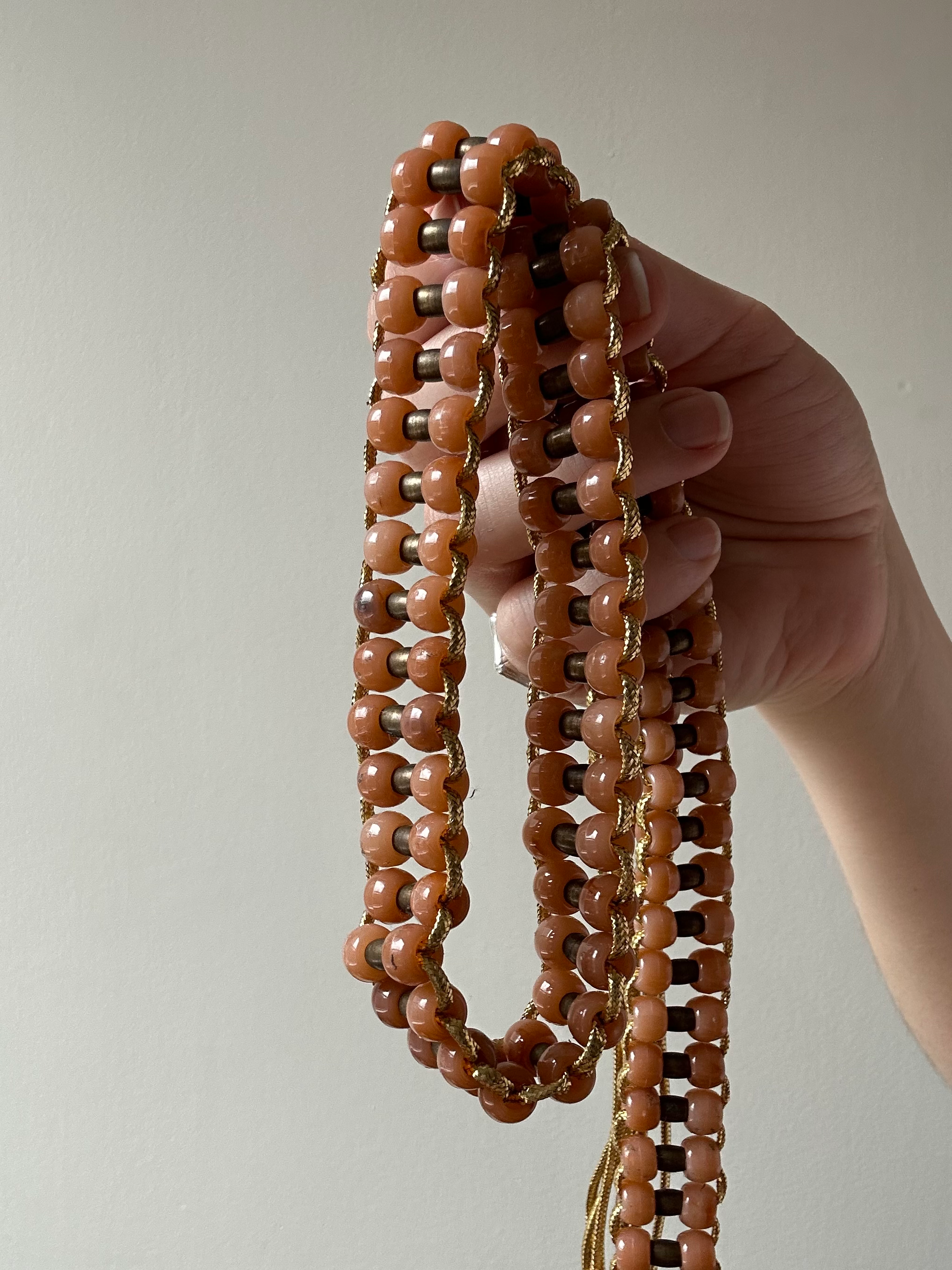 Amy Sedaris’ Jerri Blank Beaded Pink and Gold Belt