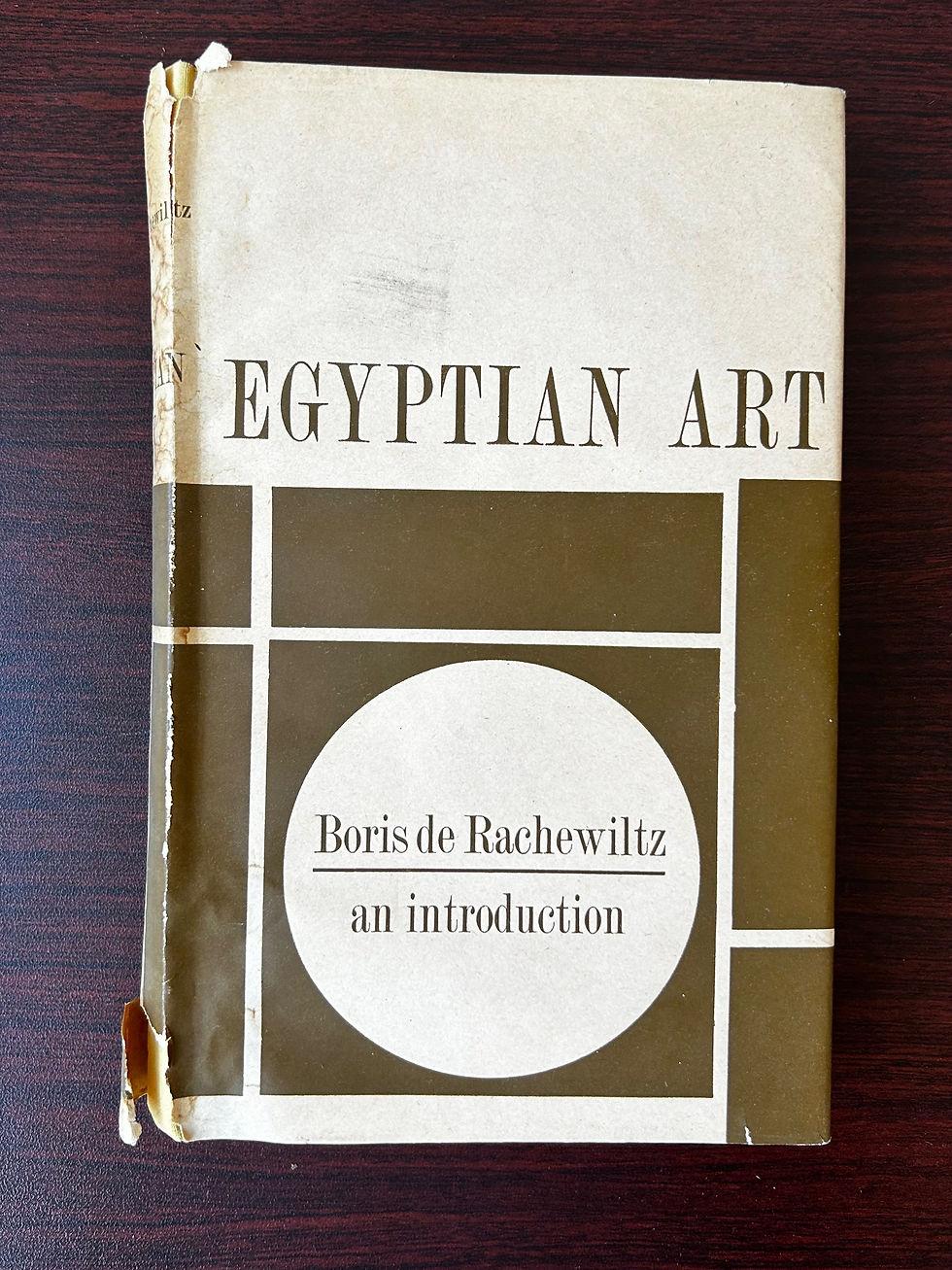 “Egyptian Art” Book by Boris de Rachewiltz 1963 Cure Thrift