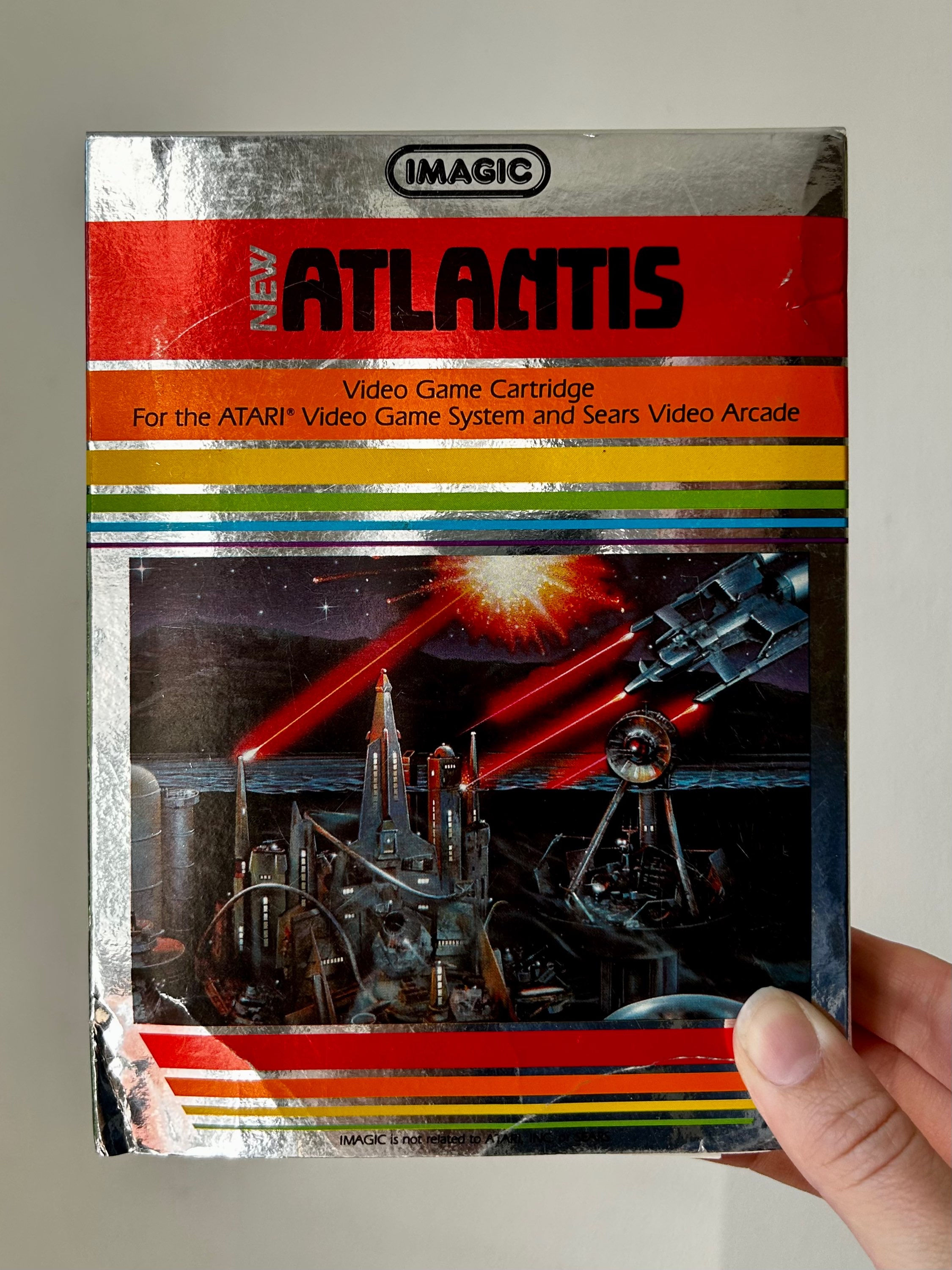 Atari “Atlantis” Video Game Cartridge