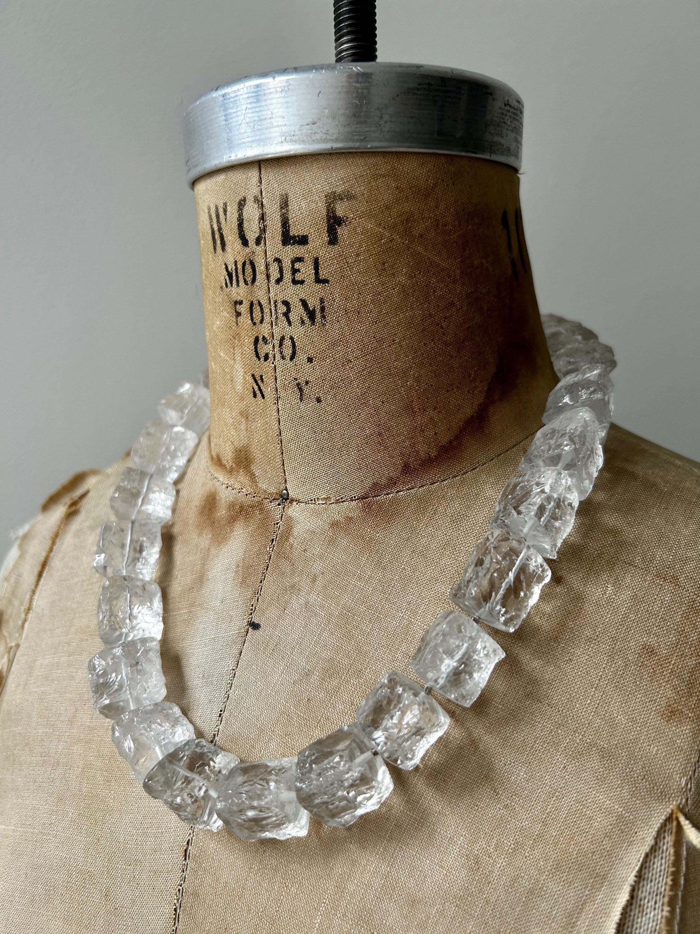 Crystal Quartz and Sterling Silver Necklace