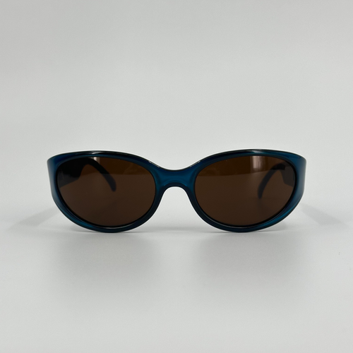 Vintage 90s Arnette HooDoo Blue Frame Sunglasses | Cure Thrift