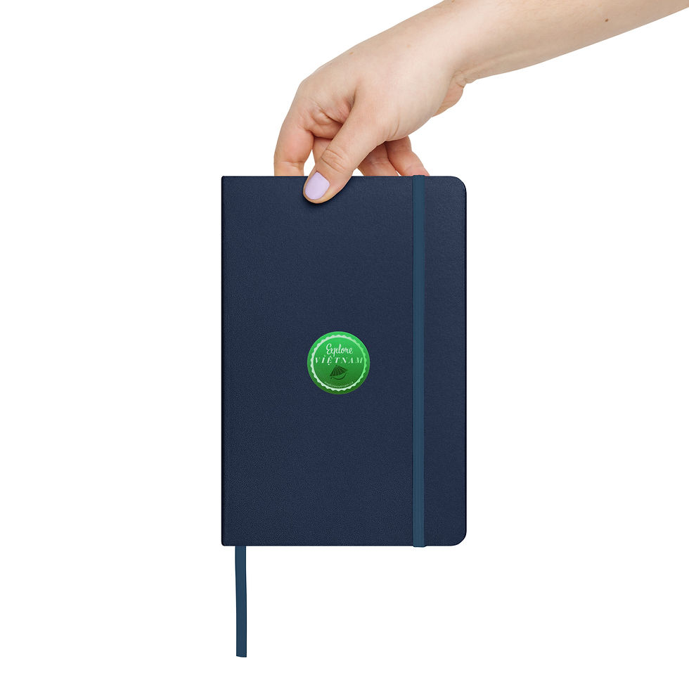 Thumbnail: Hardcover bound notebook EXPLOREVIETNAM logo