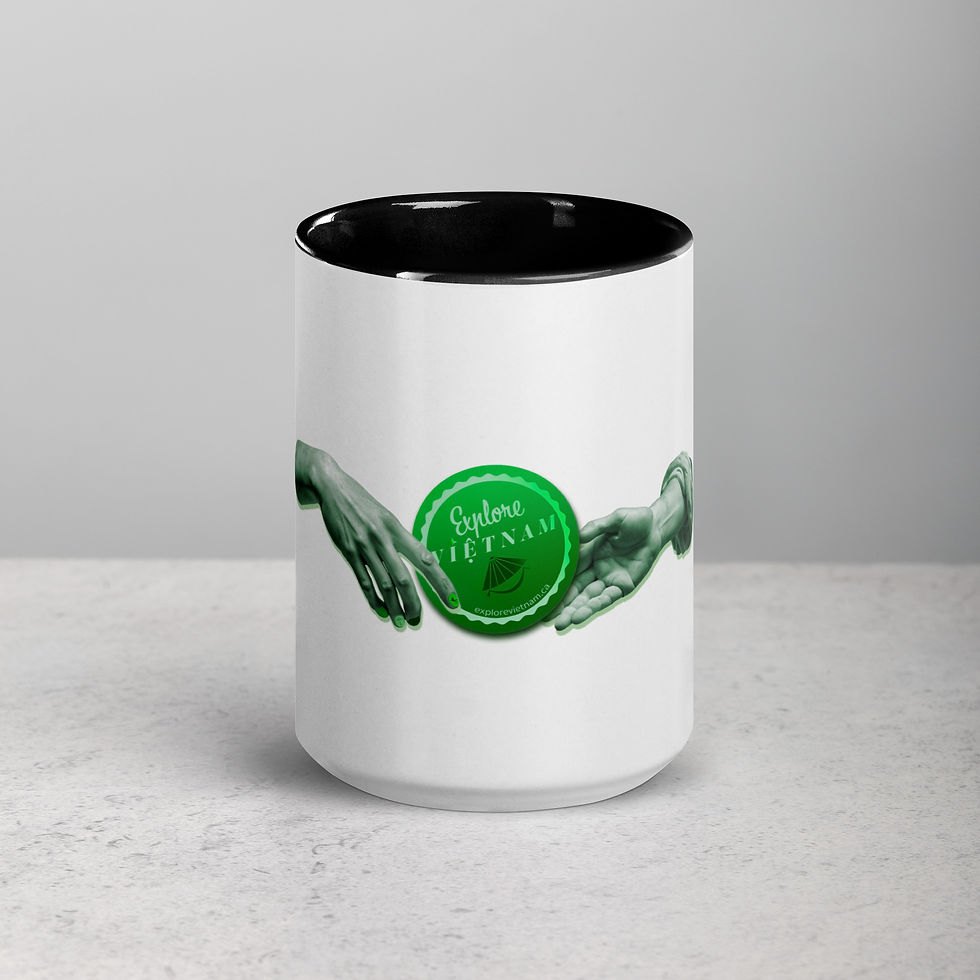 Thumbnail: Mug with Color Inside x Explore Vietnam The Hands artwork
