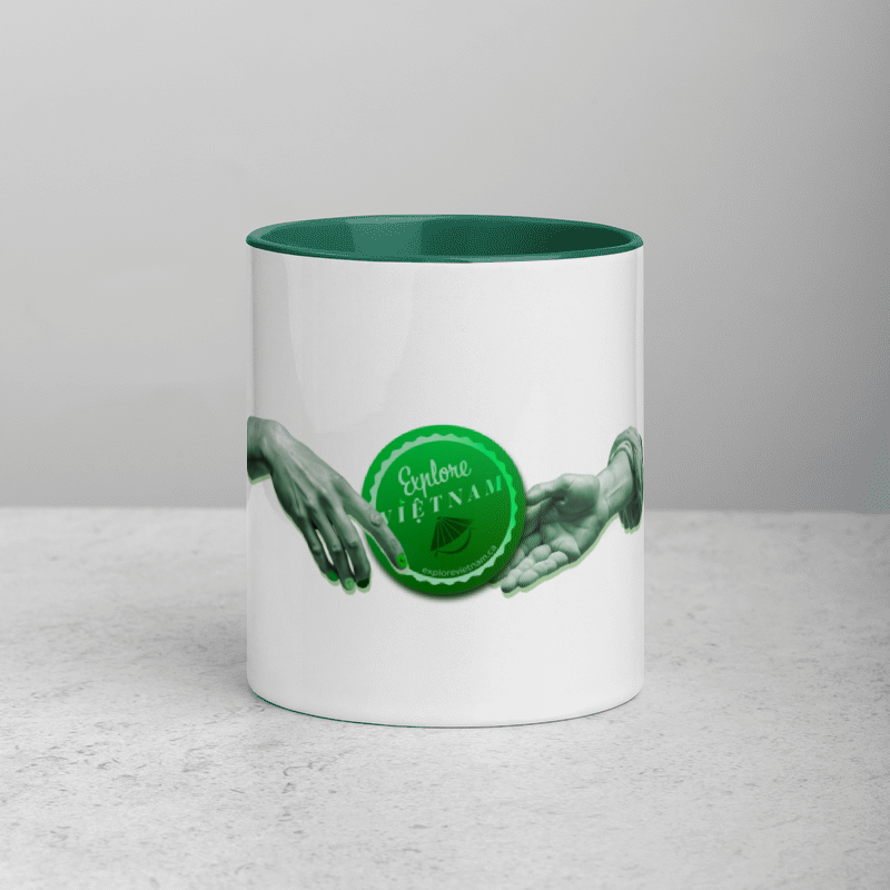 Thumbnail: Mug with Color Inside x Explore Vietnam The Hands artwork